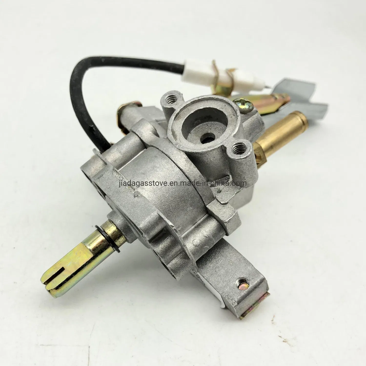 Gaskocher mit 2 Brennern aus Edelstahl und Gusseisen